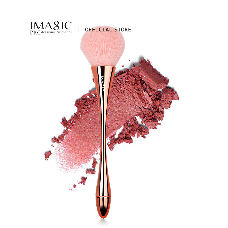 Beauty Rose Makeup - IMAGIC แต่งหน้าแปรงปัดแก้มเดี่ยว Rose Gold Highlighter แป้งฝุ่นขนาดใหญ่นุ่มปุย