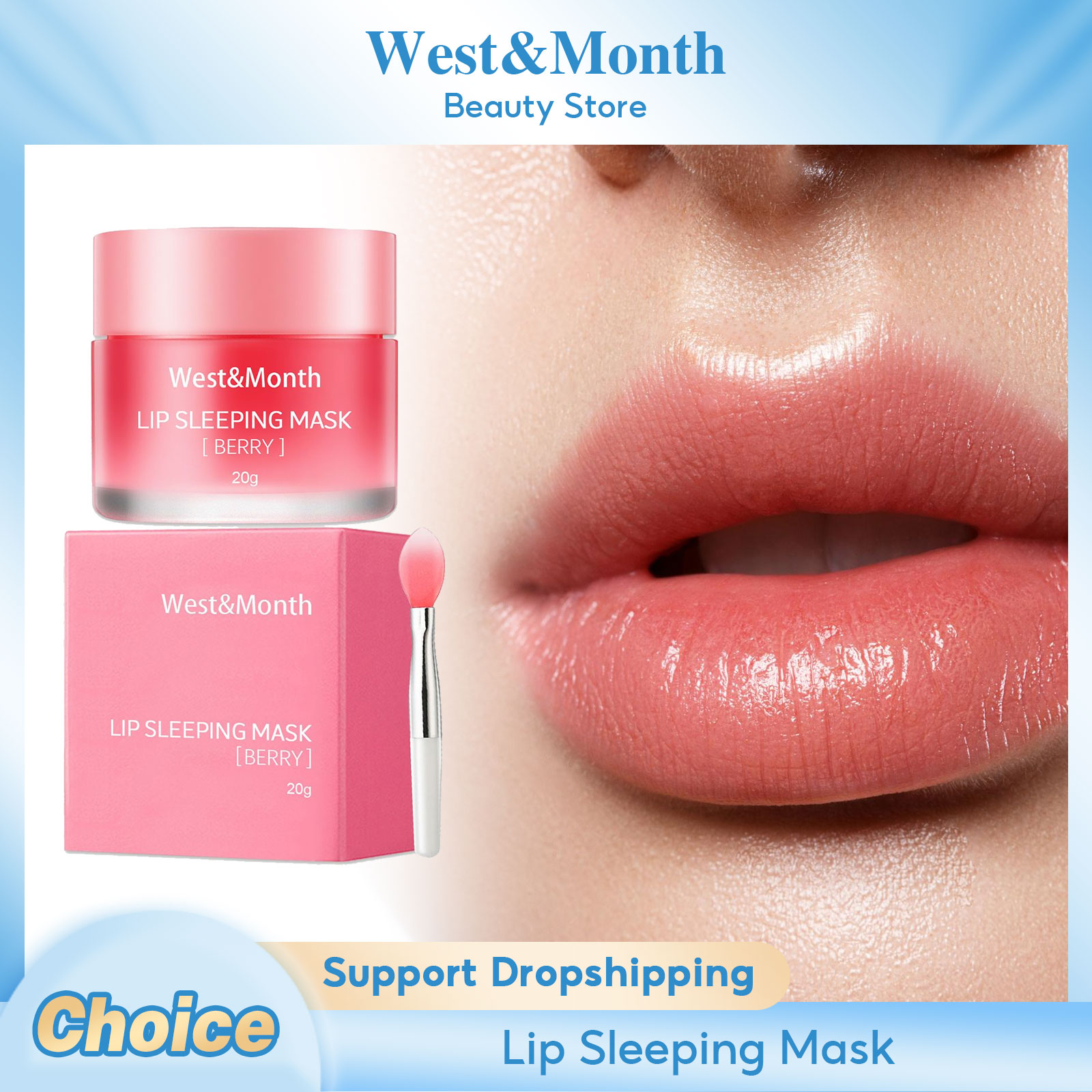 Beauty Makeup Cream - Sleeping Lip Mask Anti-แตกอวบ Exfoliating Nourish
