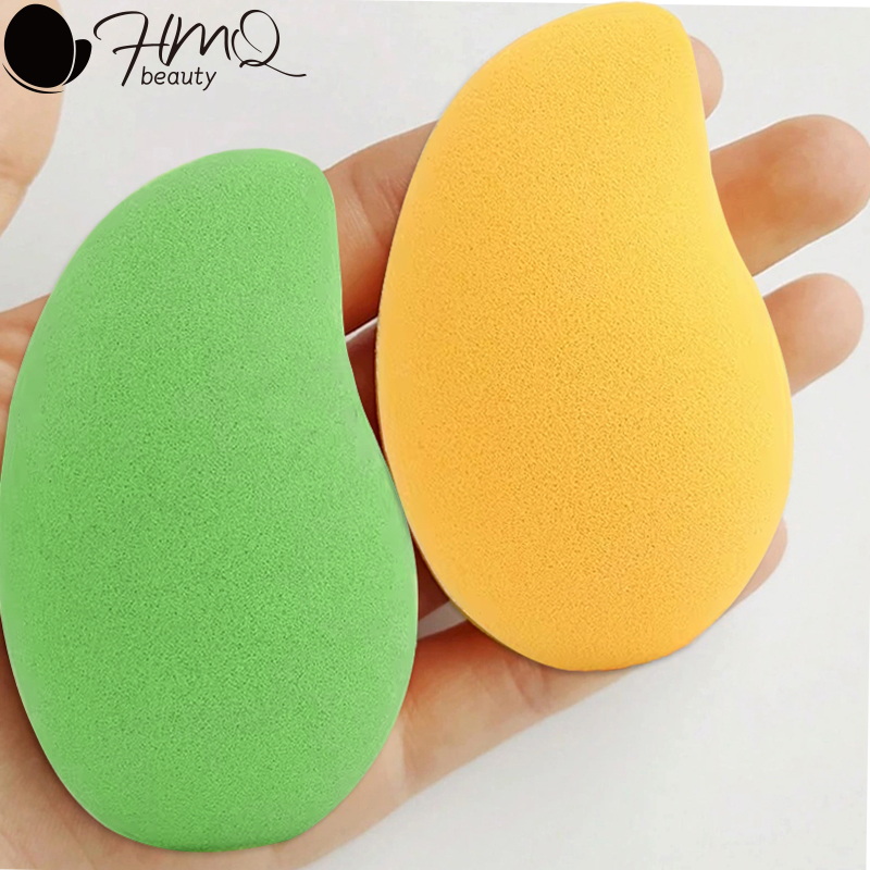 12/2pcs Mango Shape Soft แต่งห - Beauty Makeup Blender บทวิจารณ์และราคา