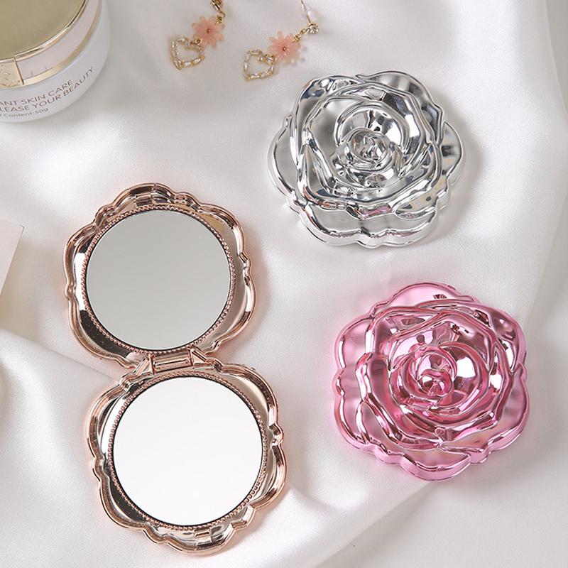 กระจกพกพาขนาดเล็กทรงดอกกุหลาบส - Beauty Rose Makeup บทวิจารณ์และราคา