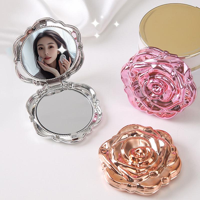 แบบพกพามินิกระจก Retro Rose ดอ - Beauty Rose Makeup บทวิจารณ์และราคา