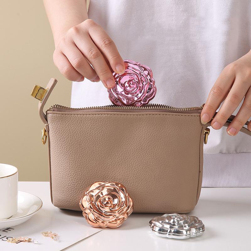 แบบพกพามินิกระจก Retro Rose ดอ - Beauty Rose Makeup บทวิจารณ์และราคา