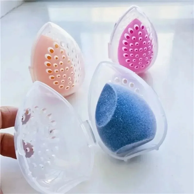 แบบพกพาแต่งหน้าฟองน้ํากล่องเก็ - Beauty Makeup Egg บทวิจารณ์และราคา