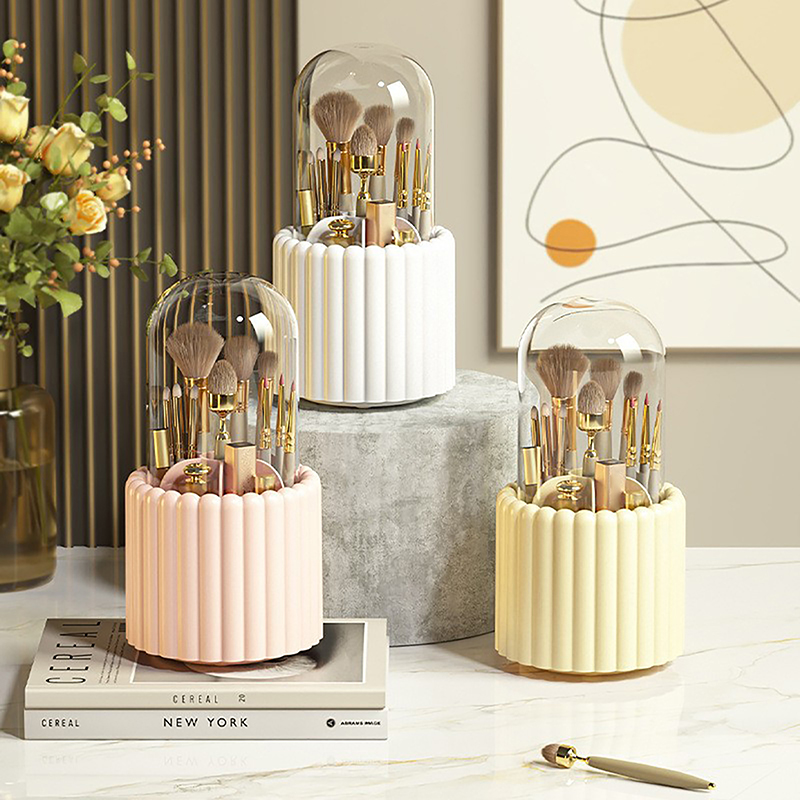 360 °   หมุนผู้ถือแปรงแต่งหน้า - Blush Brush Kabuki บทวิจารณ์และราคา