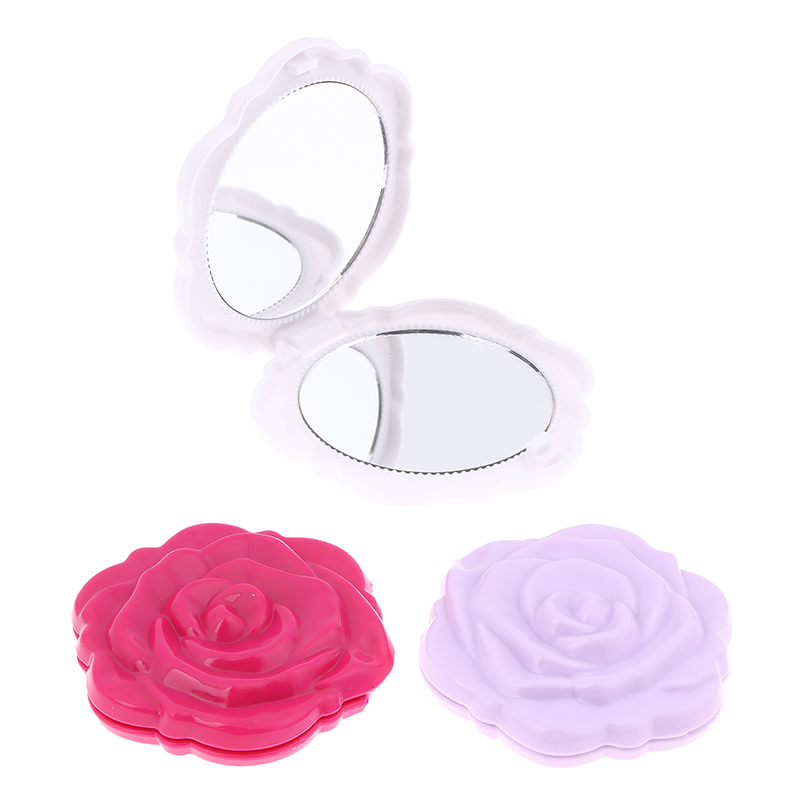 กระจกพกพาแบบพับได้ลายดอกกุหลาบ - Beauty Rose Makeup บทวิจารณ์และราคา