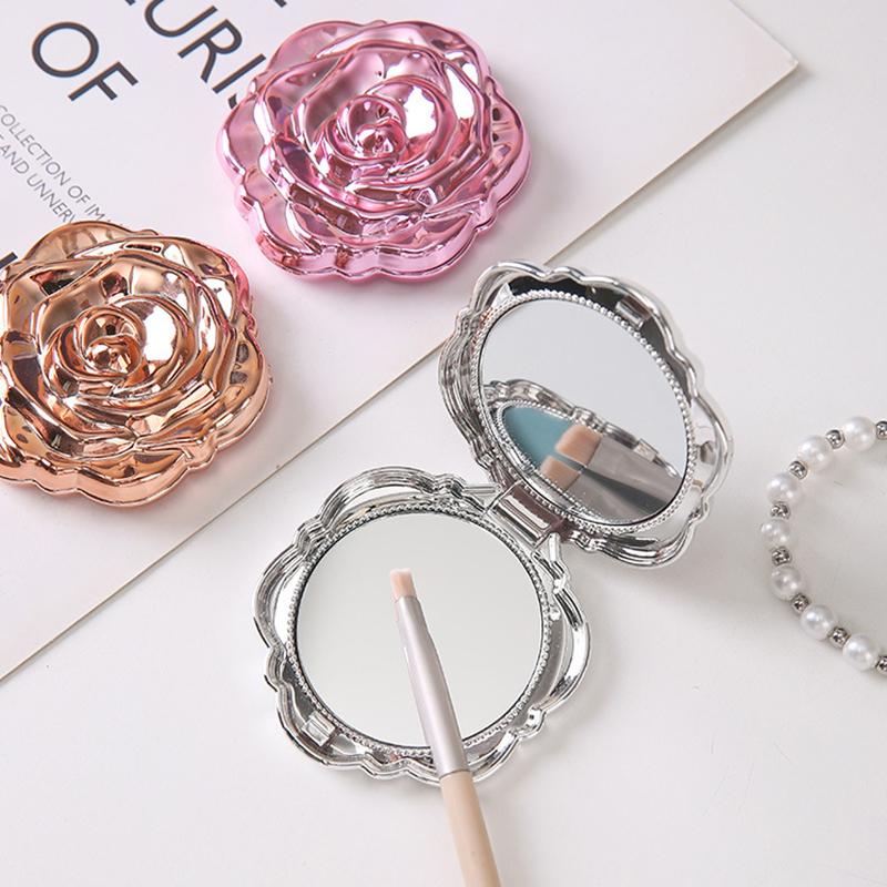 กระจกพกพาแบบพับได้ลายดอกกุหลาบ - Beauty Rose Makeup บทวิจารณ์และราคา